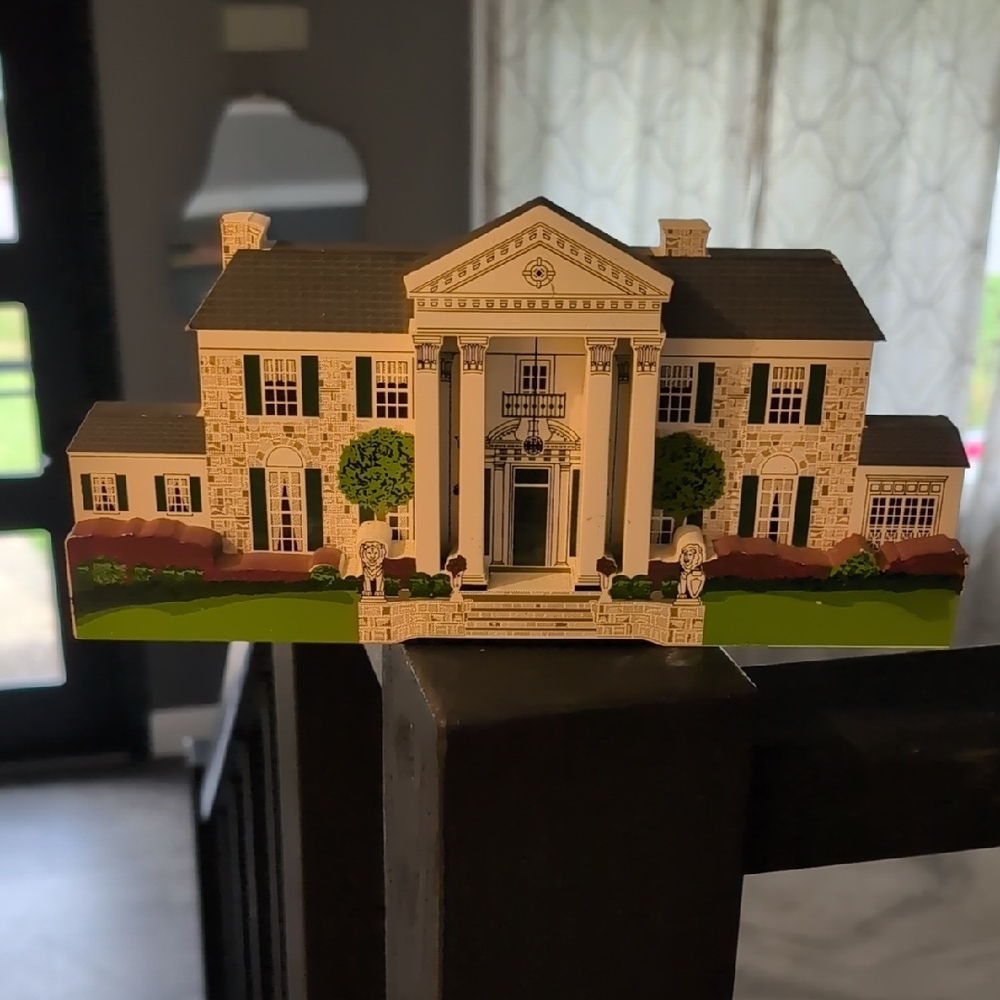 Elegant Miniature Mansion Model